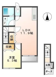 パセオラの風【2階】の間取り