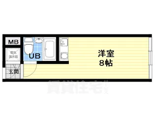 ファミールハイツ北大阪3号棟【2階】の間取り