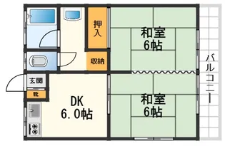 日吉マンション【2階】の間取り
