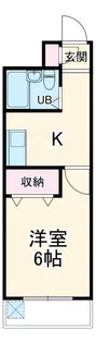 ホクスイ並木ハイツ【1階】の間取り