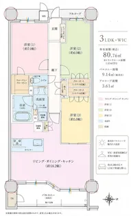 レ・ジェイド 奈良三条通り【4階】の間取り