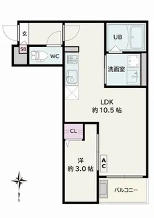 Jack shinagawa I【3階】の間取り