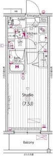 ガーラ・リバースクエア横濱南【4階】の間取り