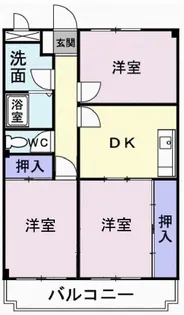 マンションローレル【1階】の間取り