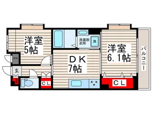 ファミ-ル荒井II【8階】の間取り