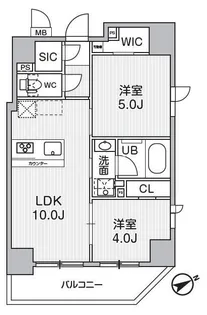 CAVANA浅草橋【13階】の間取り