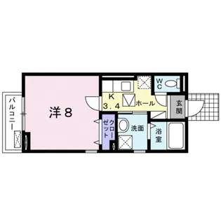 ミーテ・ソーレ【1階】の間取り