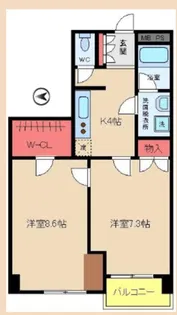 リレント谷塚【1階】の間取り