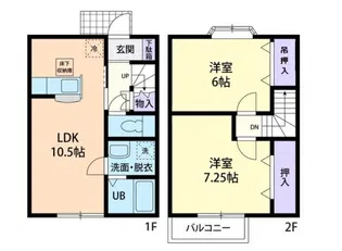フォレストコート Aの間取り