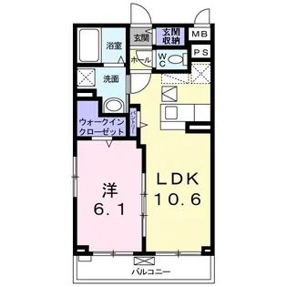 サウ・プラ【1階】の間取り