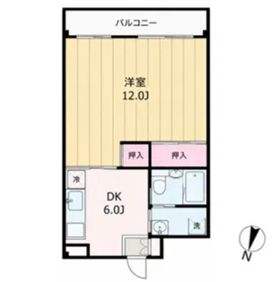 中野新橋ハイツ【3階】の間取り