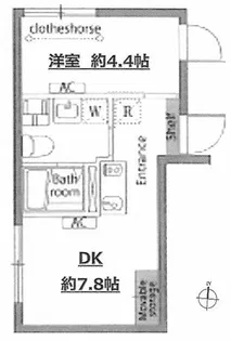 アヴァンタージュ中野EAST【2階】の間取り