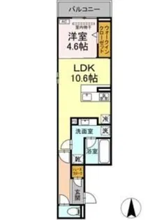 ルサンティエ本郷【2階】の間取り