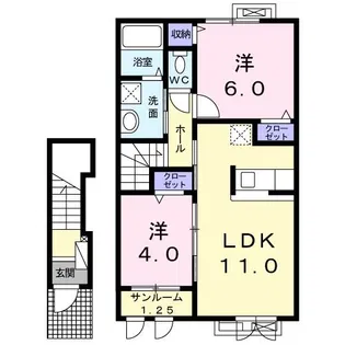 IX.グランツ・平井【2階】の間取り