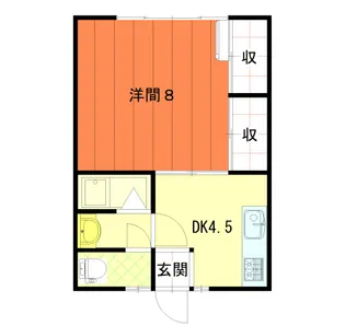カーサブランカ【2階】の間取り
