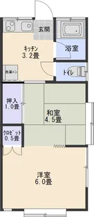 フラット ブルーノ【2階】の間取り