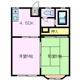 戸沢コーポ【2階】の間取り