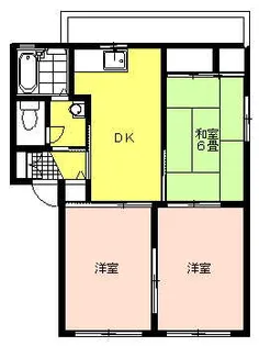ユートピアB棟【1階】の間取り