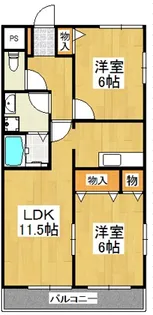 プレミール日吉【1階】の間取り