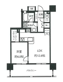 ライオンズシティ白金高輪【5階】の間取り