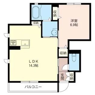 ■セントリビエ【1階】の間取り