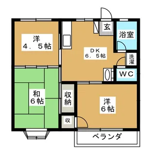 ウッディーコーポ【1階】の間取り