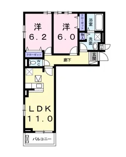 モンブラン I【3階】の間取り
