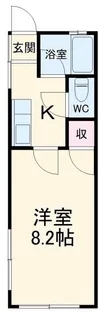 望栄荘【2階】の間取り
