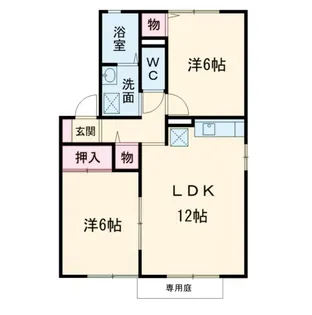 福岡県北九州市八幡西区真名子1【アパート】の間取り