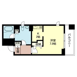 Brightside Hills(ブライトサイド ヒルズ)【3階】の間取り