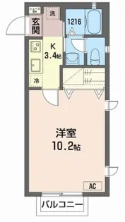 ボンボニールII【2階】の間取り