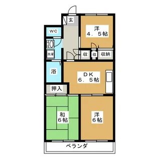 エトワール五香【1階】の間取り