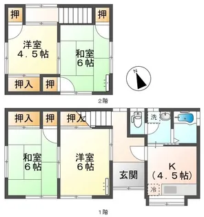 新潟県長岡市北山3【一戸建】の間取り