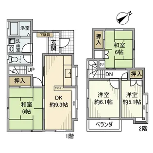 神奈川県相模原市南区大野台7【一戸建】の間取り