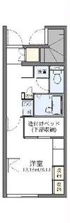 レオパレスアナナス【1階】の間取り