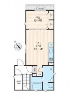 東京都港区南青山4【マンション】の間取り