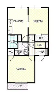山形県山形市肴町【アパート】の間取り