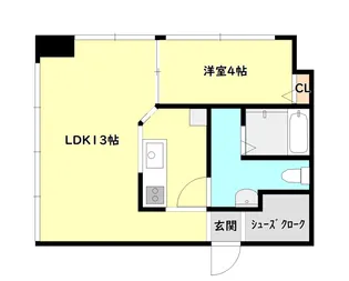 stageR東中通【3階】の間取り