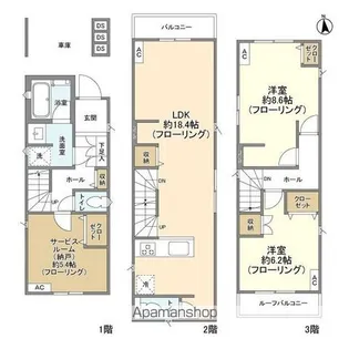 埼玉県さいたま市南区根岸4【一戸建】の間取り