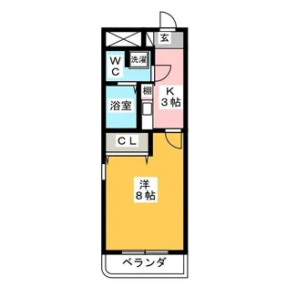 グランドール一宮【3階】の間取り