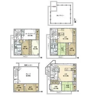 東京都板橋区桜川3【一戸建】の間取り