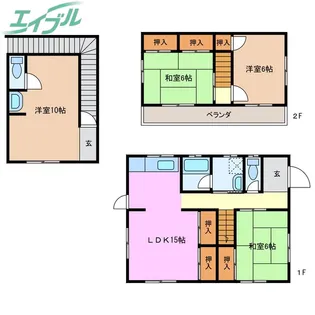 三重県伊勢市小俣町宮前【一戸建】の間取り