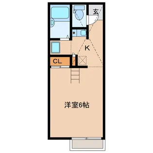 プリモ☆さんじの【2階】の間取り