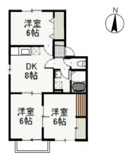 パークサイドなんばC【2階】の間取り