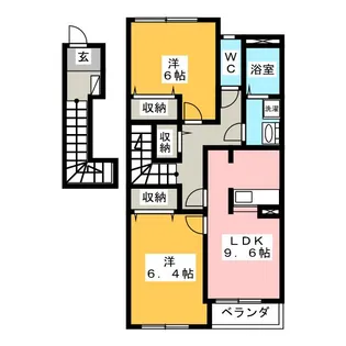 アメジストM&S【2階】の間取り