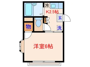 ボンヌシャンス日吉【1階】の間取り