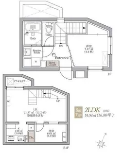 BLANCCOURT阿佐ヶ谷の間取り