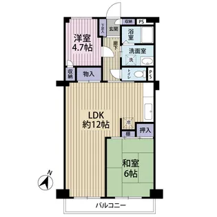 稲毛東映マンションA棟【8階】の間取り