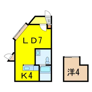クラブハウス・レ・ヴェルーゼ【2階】の間取り
