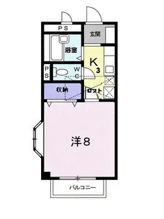 メープルV【2階】の間取り